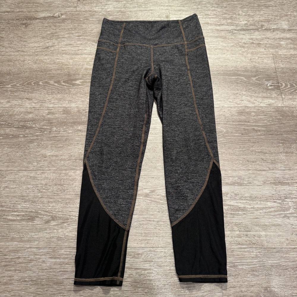 Athleta Leggings Womens XS Gray High Rise Mesh Chaturanga Cari Yoga‎ Workout